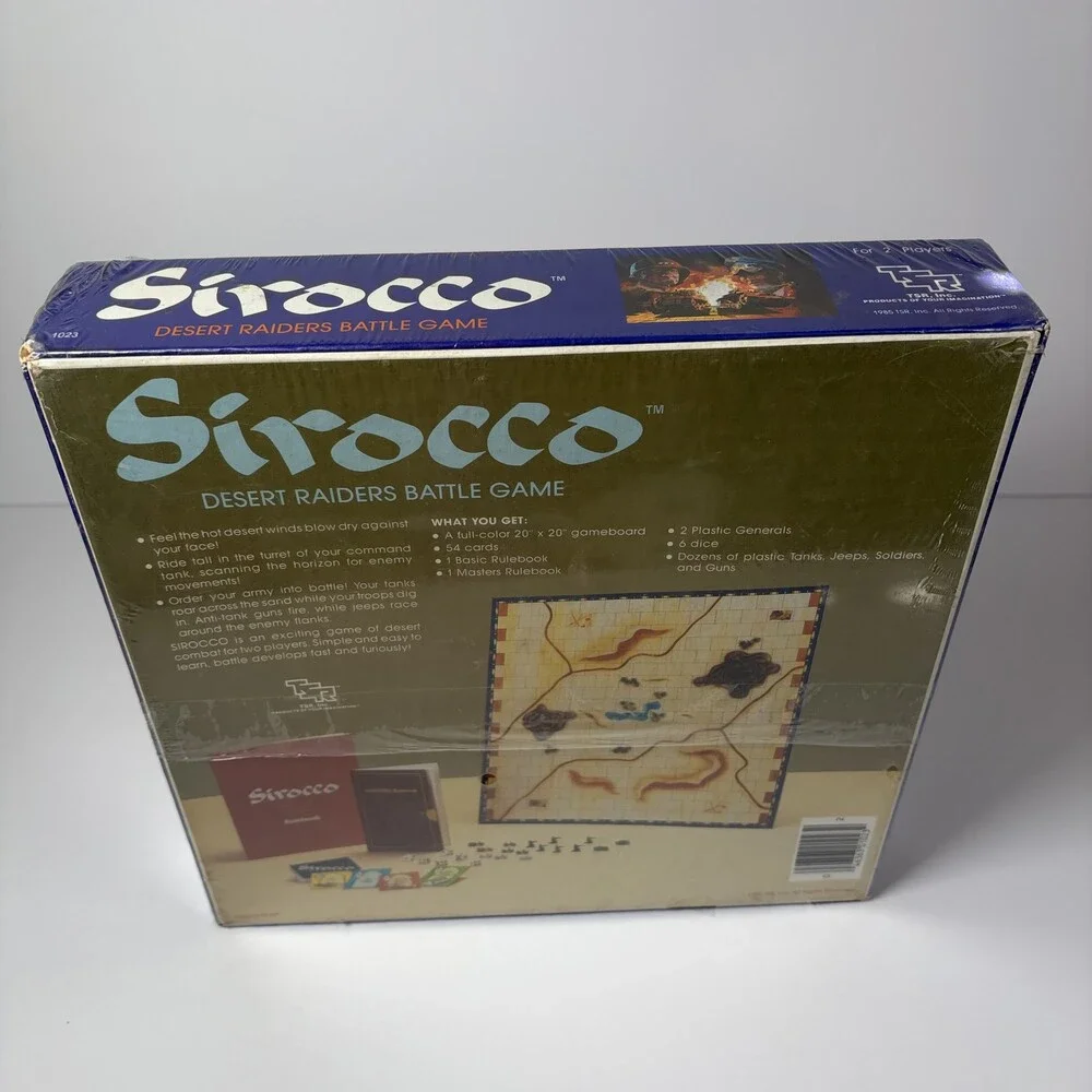 Vintage TSR Sirocco Desert Raiders Battle Game NOS Sealed New 1985 War Strategy